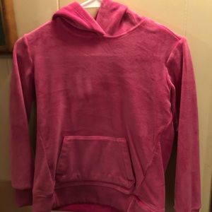 pink hoodie